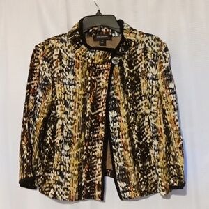 St. John Collection Black and Brown Blazer